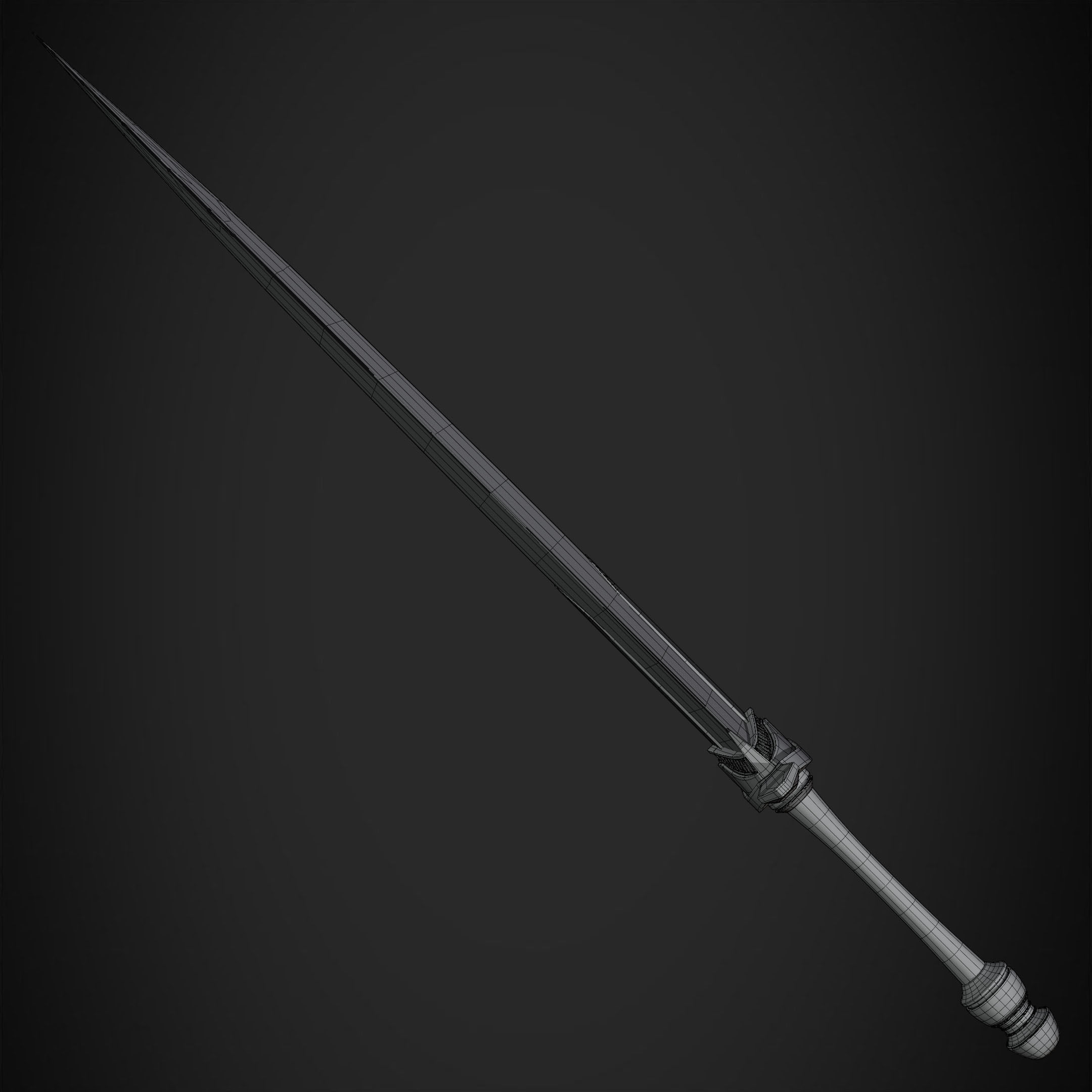 Dark Souls Moonlight GreatSword for Cosplay 3D print model_18