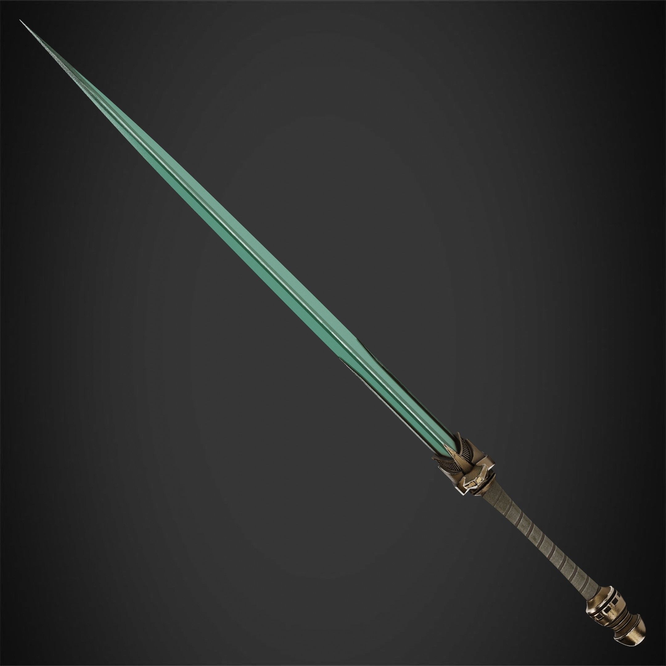 Dark Souls Moonlight GreatSword for Cosplay 3D print model_8