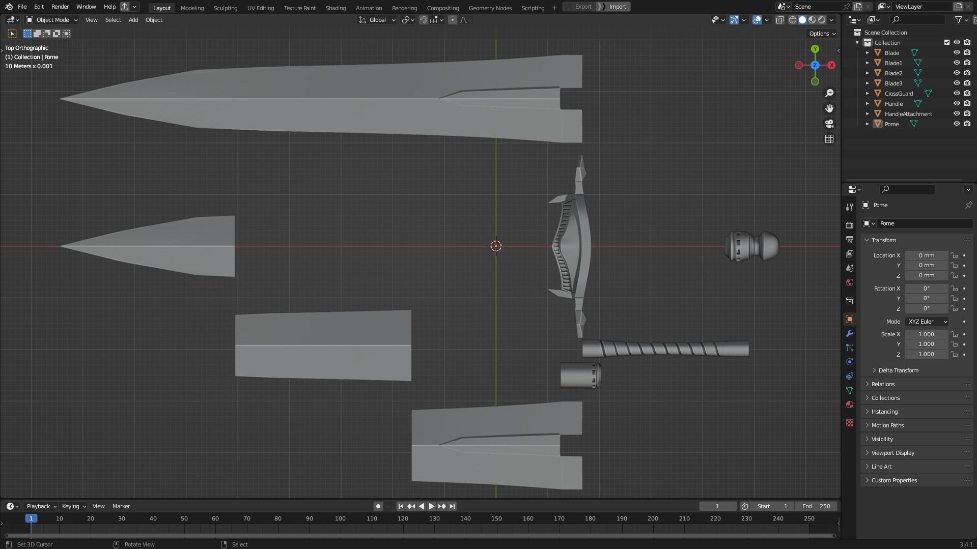 Dark Souls Moonlight GreatSword for Cosplay 3D print model_12