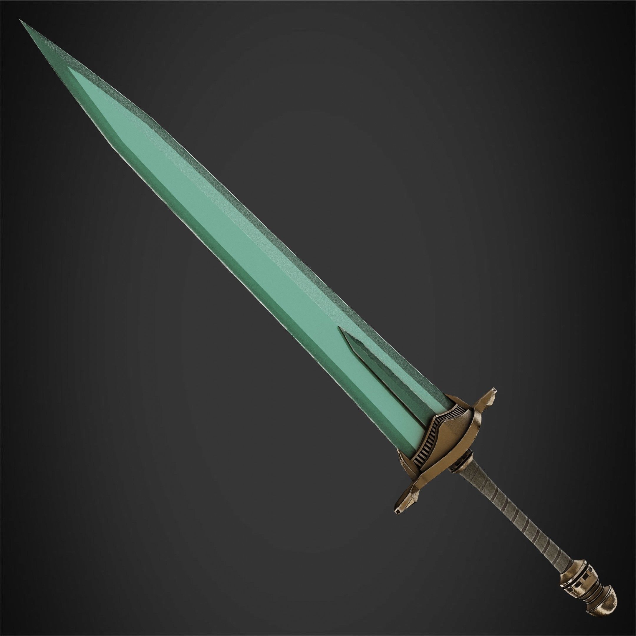 Dark Souls Moonlight GreatSword for Cosplay 3D print model_7