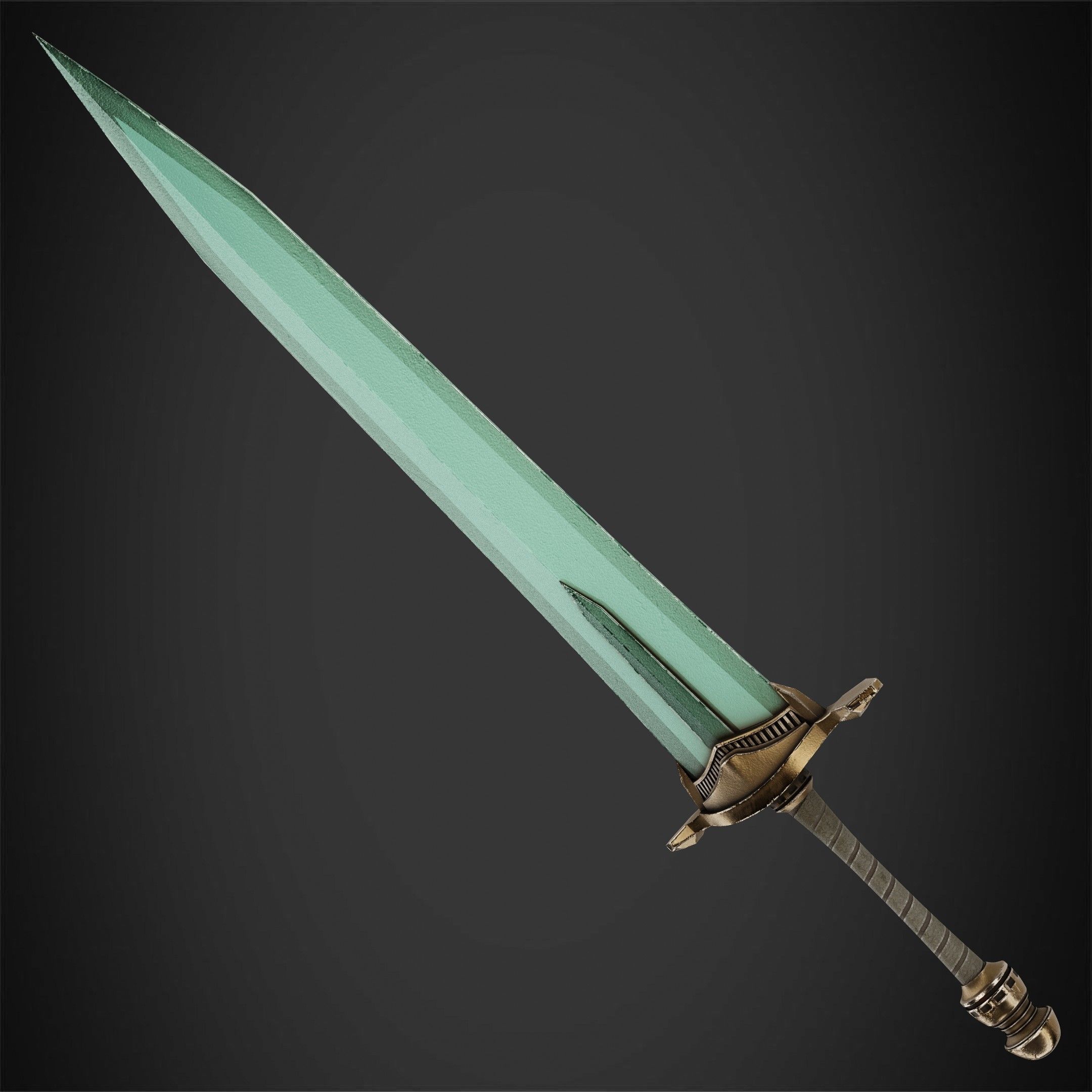 Dark Souls Moonlight GreatSword for Cosplay 3D print model_9