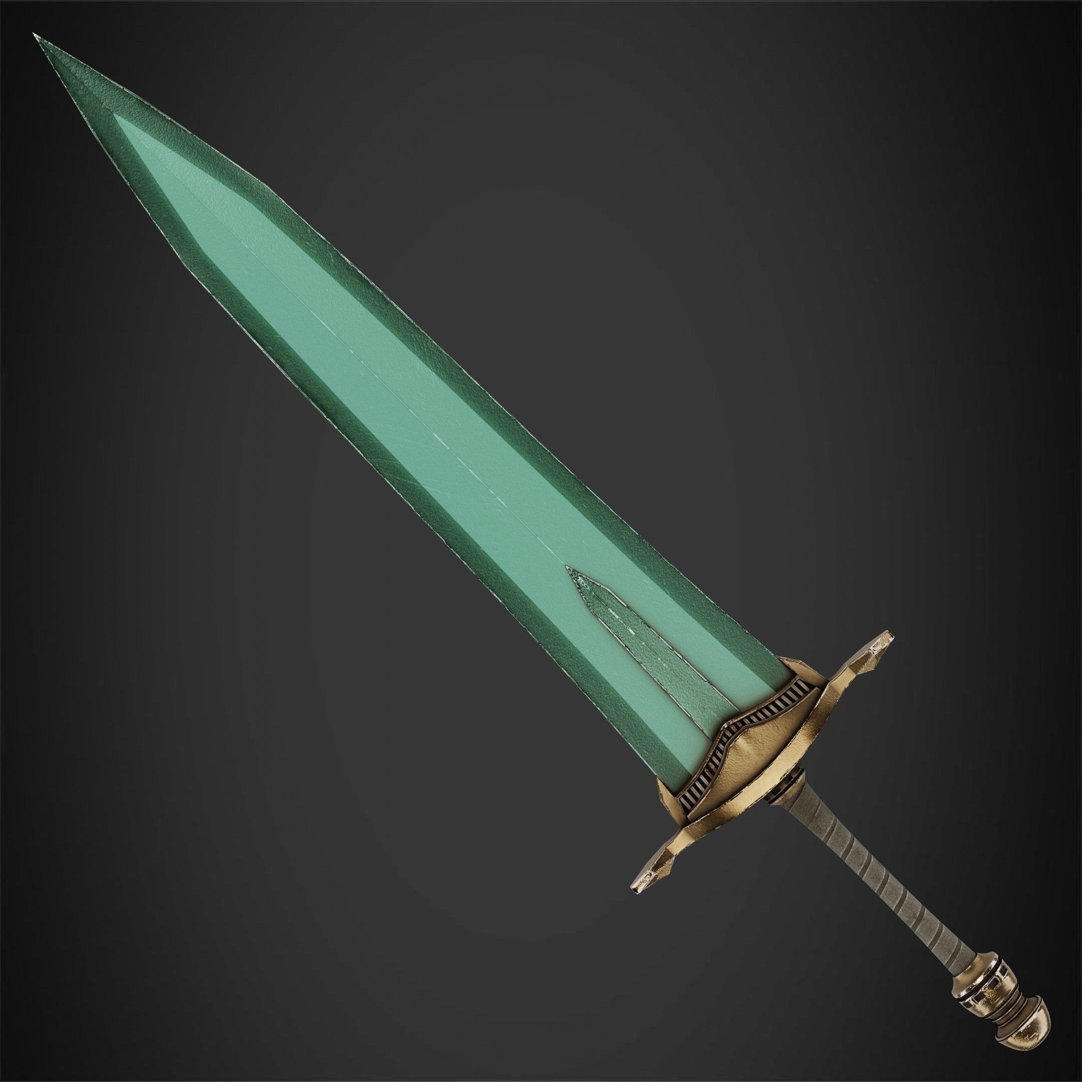 Dark Souls Moonlight GreatSword for Cosplay 3D print model_2