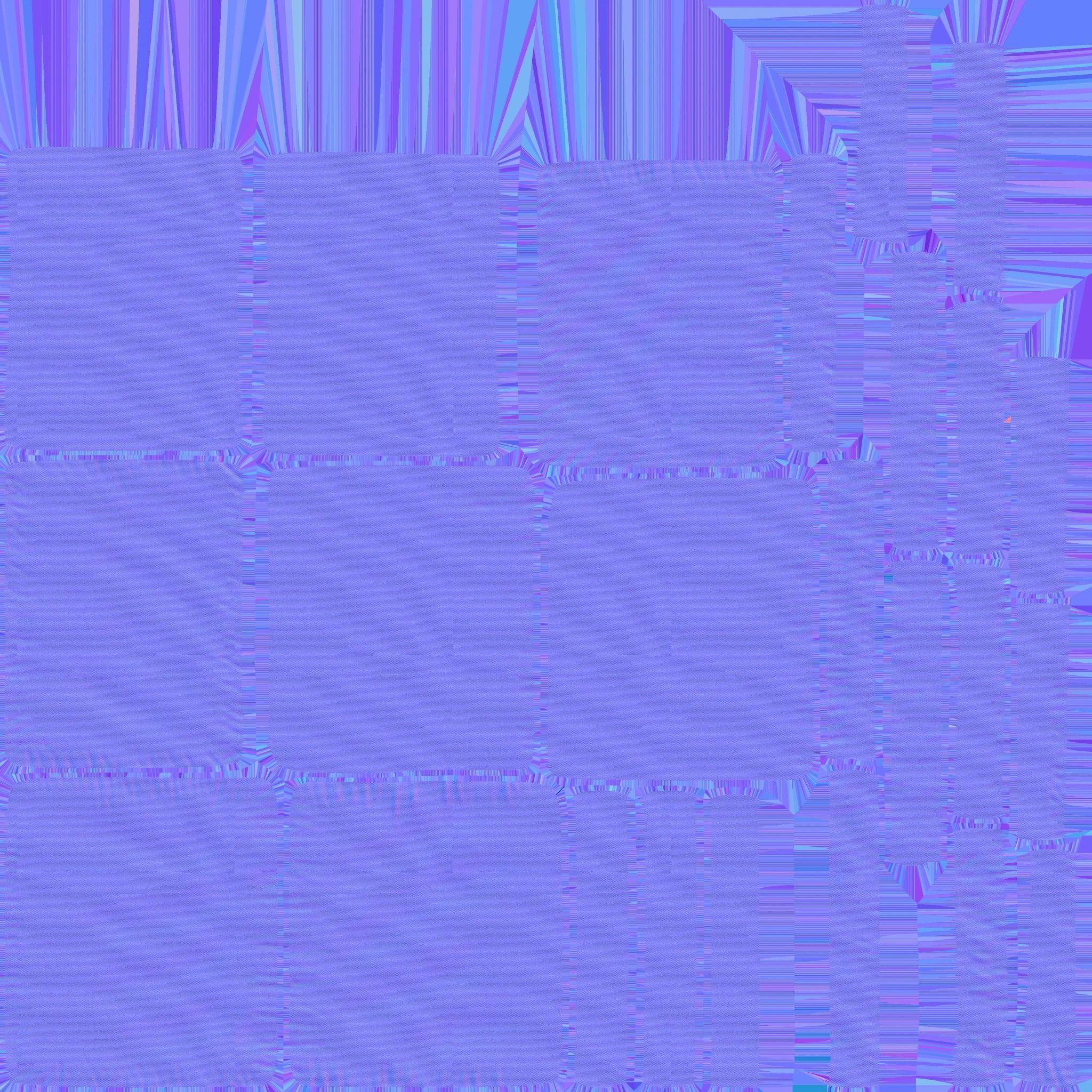 Two-seat sofa Low-poly 3D model_12