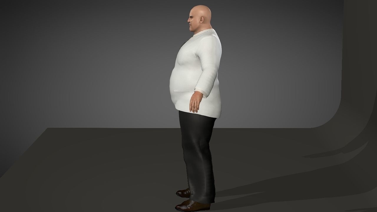 Kingpin Low-poly 3D model_3