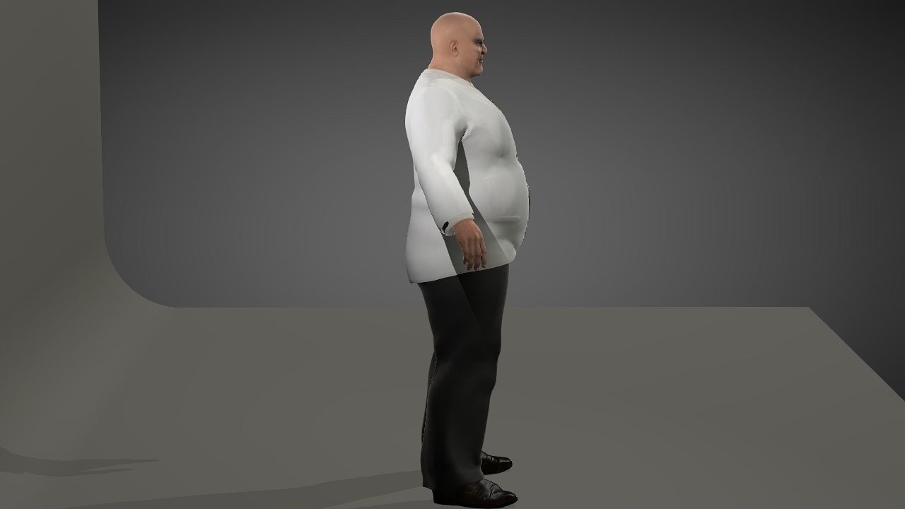 Kingpin Low-poly 3D model_1