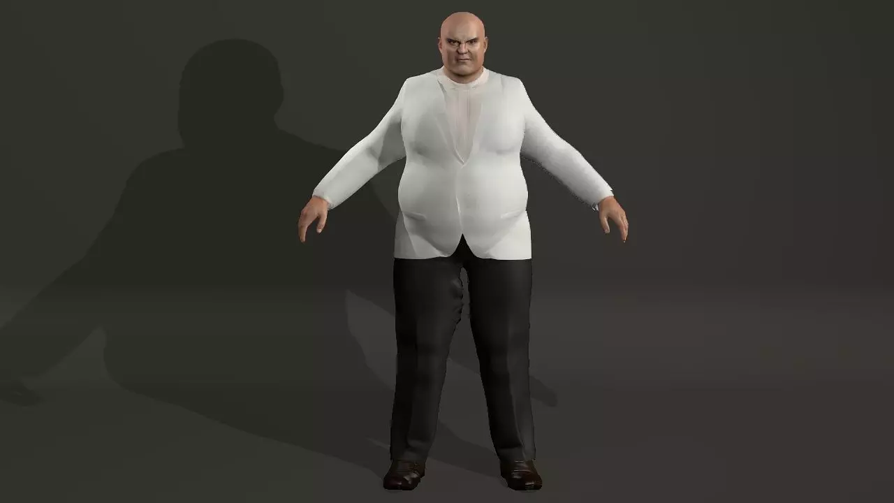 Kingpin Low-poly 3D model_0