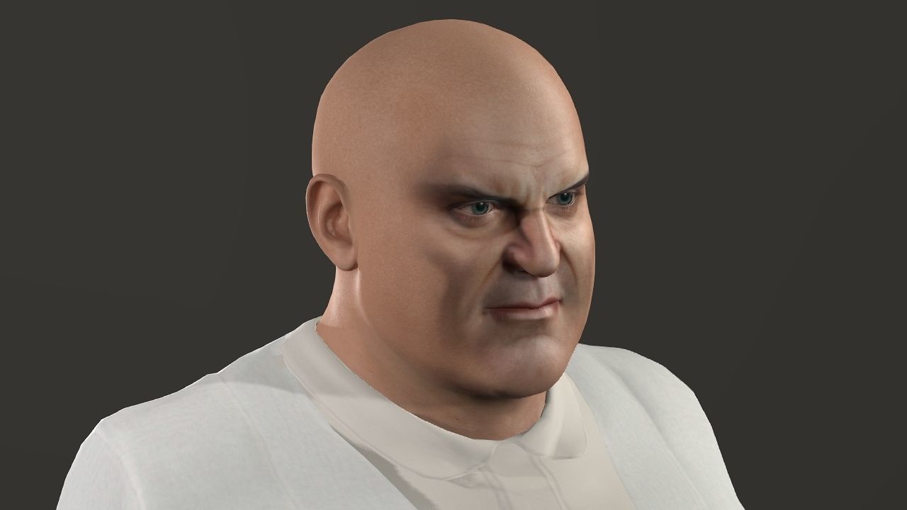 Kingpin Low-poly 3D model_6