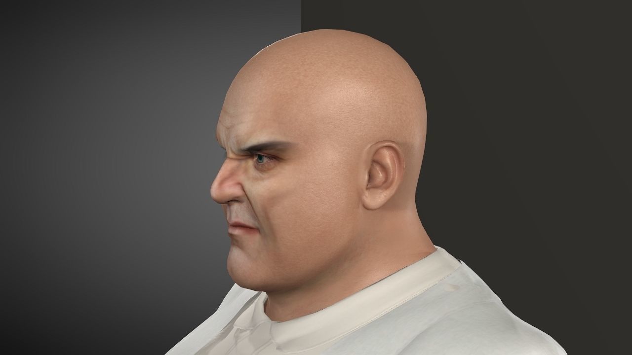 Kingpin Low-poly 3D model_16