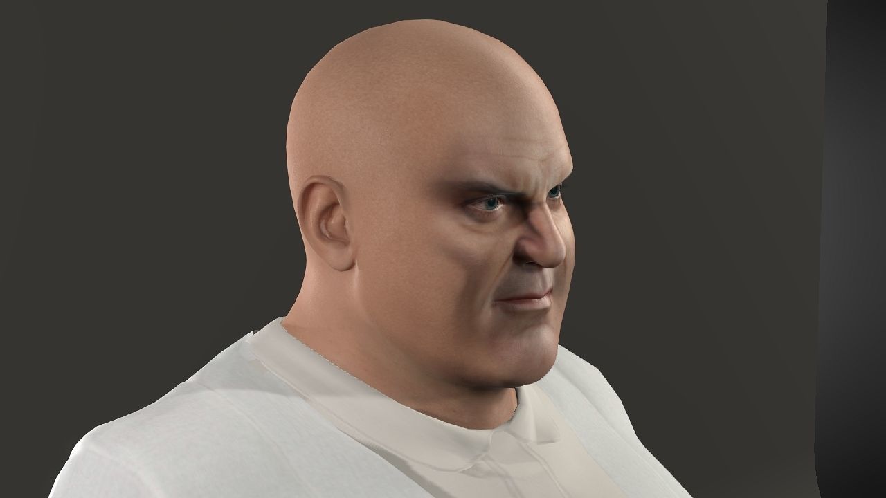Kingpin Low-poly 3D model_7