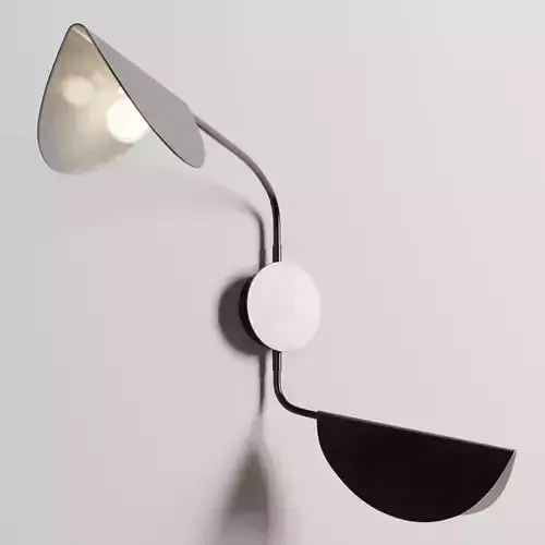 EDIT SENDAI 2 ARM WALL LIGHT - BLACK and GOLD