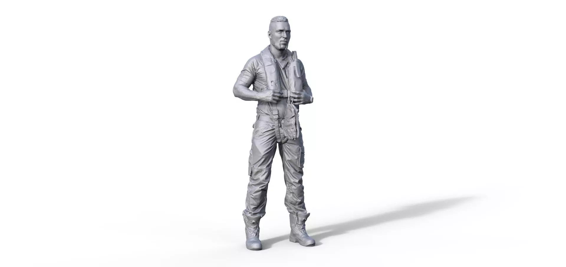 Figure Florian for rescue cruiser Bedrnhard Gruben ship model 3D print model