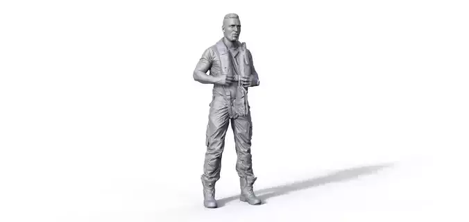 Figure Florian for rescue cruiser Bedrnhard Gruben ship model