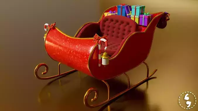 Santa Sleigh Cart
