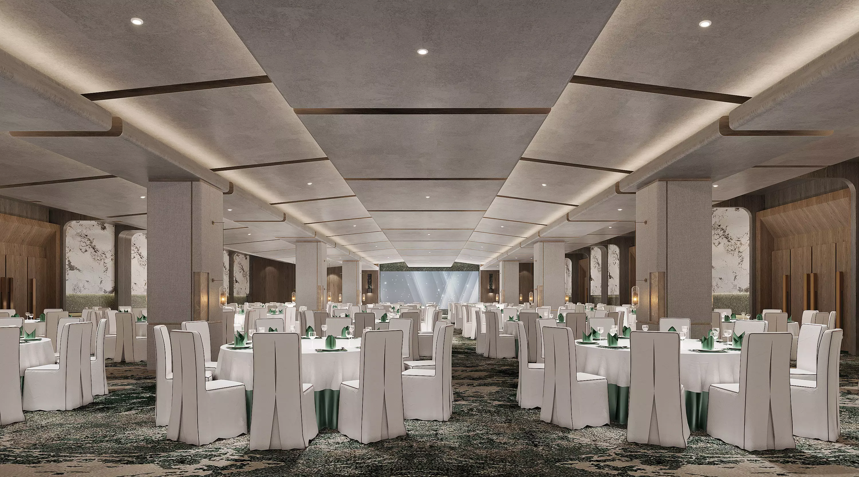 Korean banquet hall 3D model