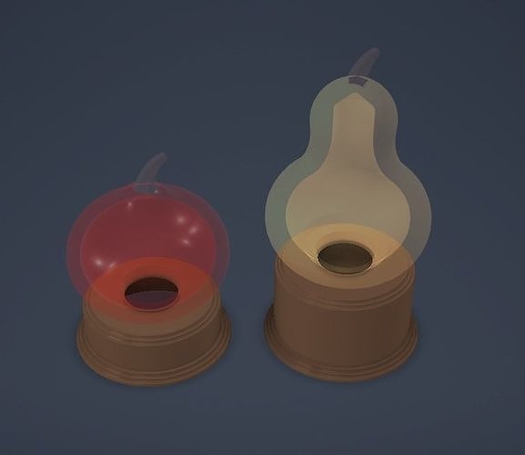 Pumpkin light base Free 3D print model
