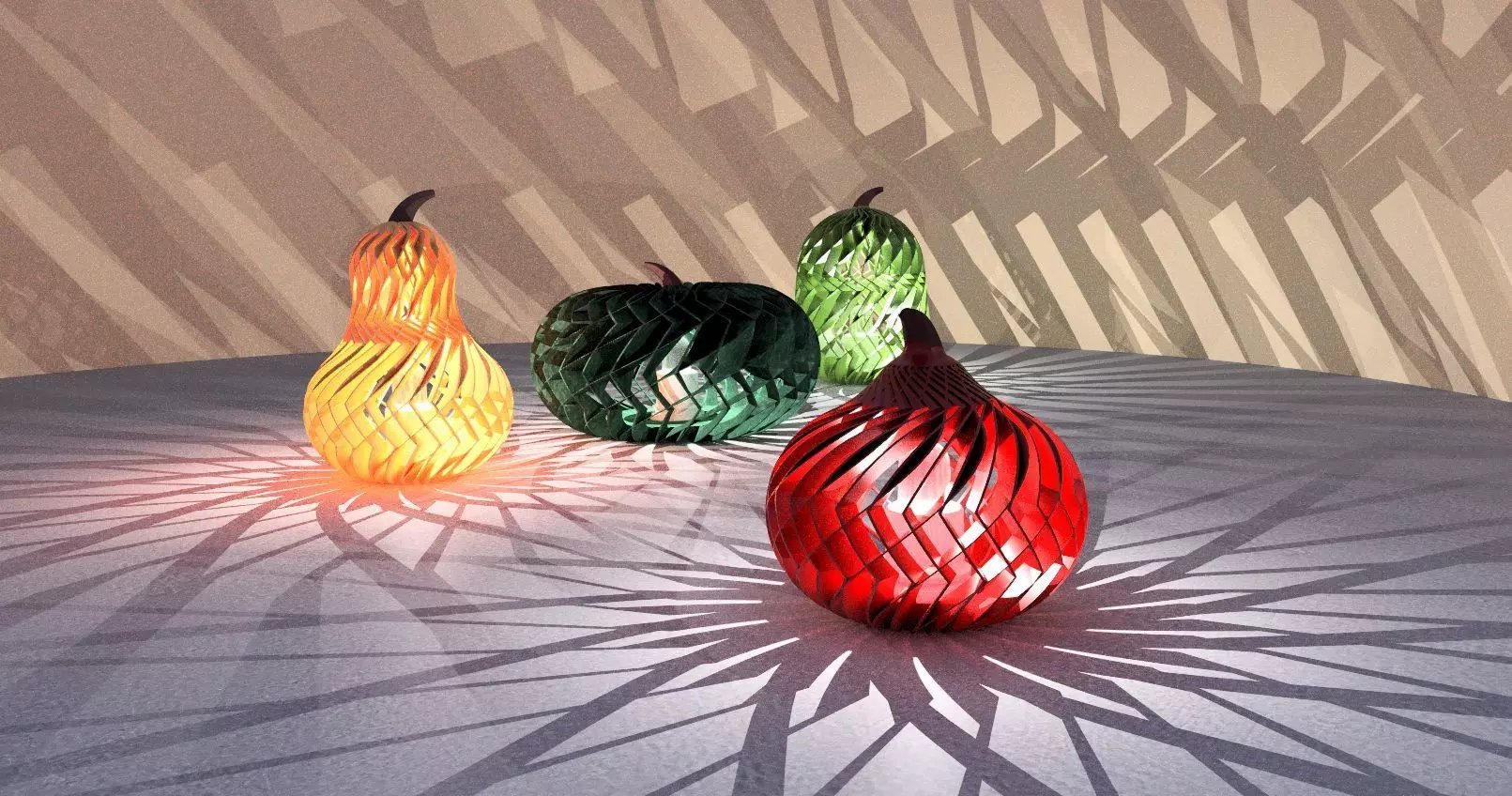 Pumpkin light Iceflower 3D print model_0