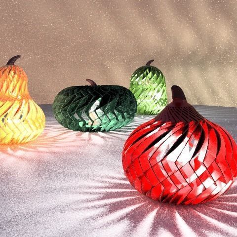 Pumpkin light Iceflower 3D print model_1