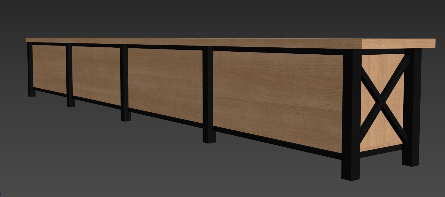 Stand TV 3D model_4