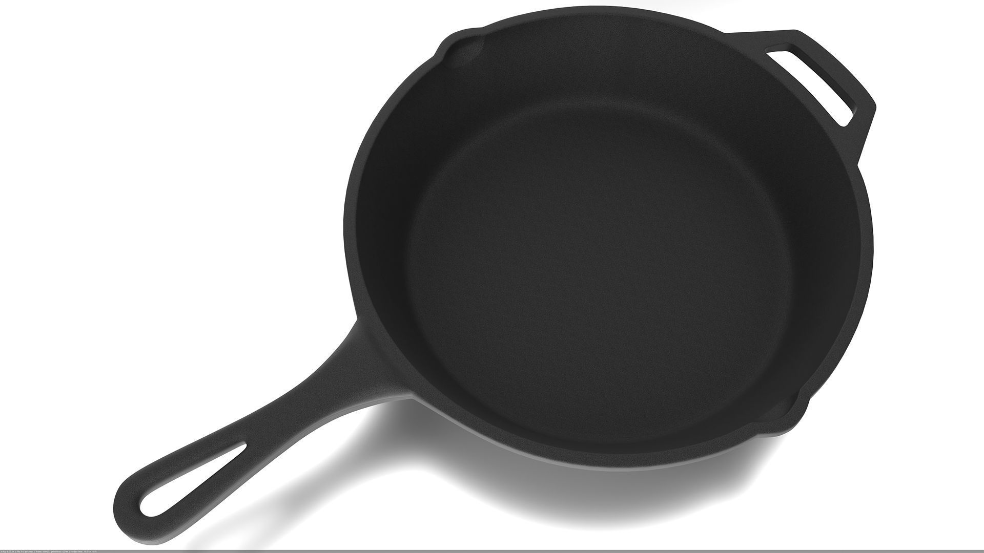 Frypen Low-poly 3D model_1