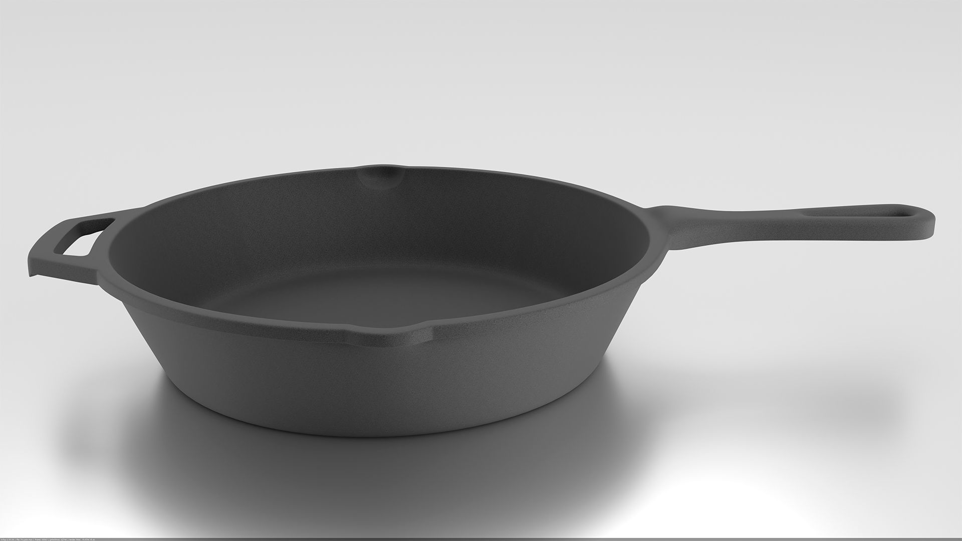 Frypen Low-poly 3D model_3