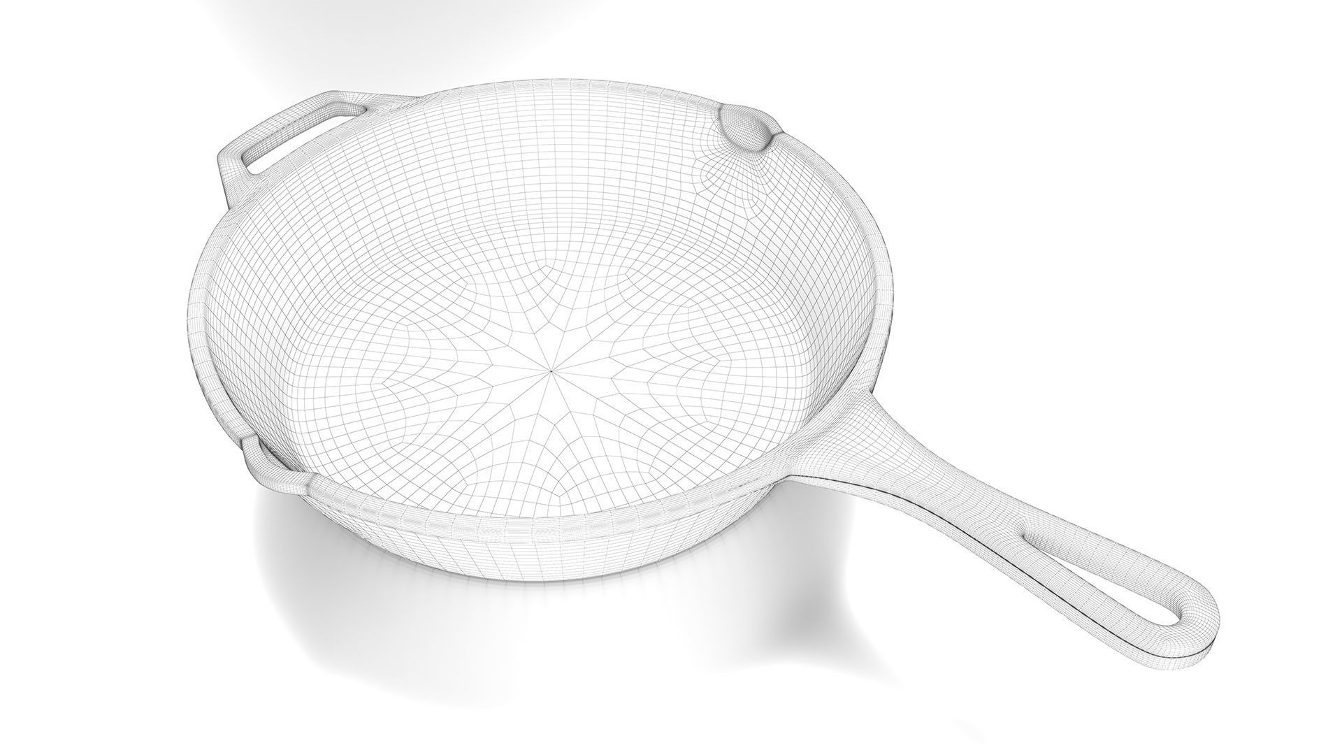 Frypen Low-poly 3D model_6