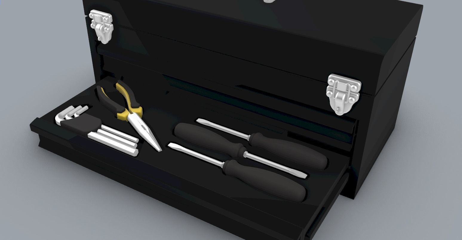 Toolbox With Tools PM 3D print model_1
