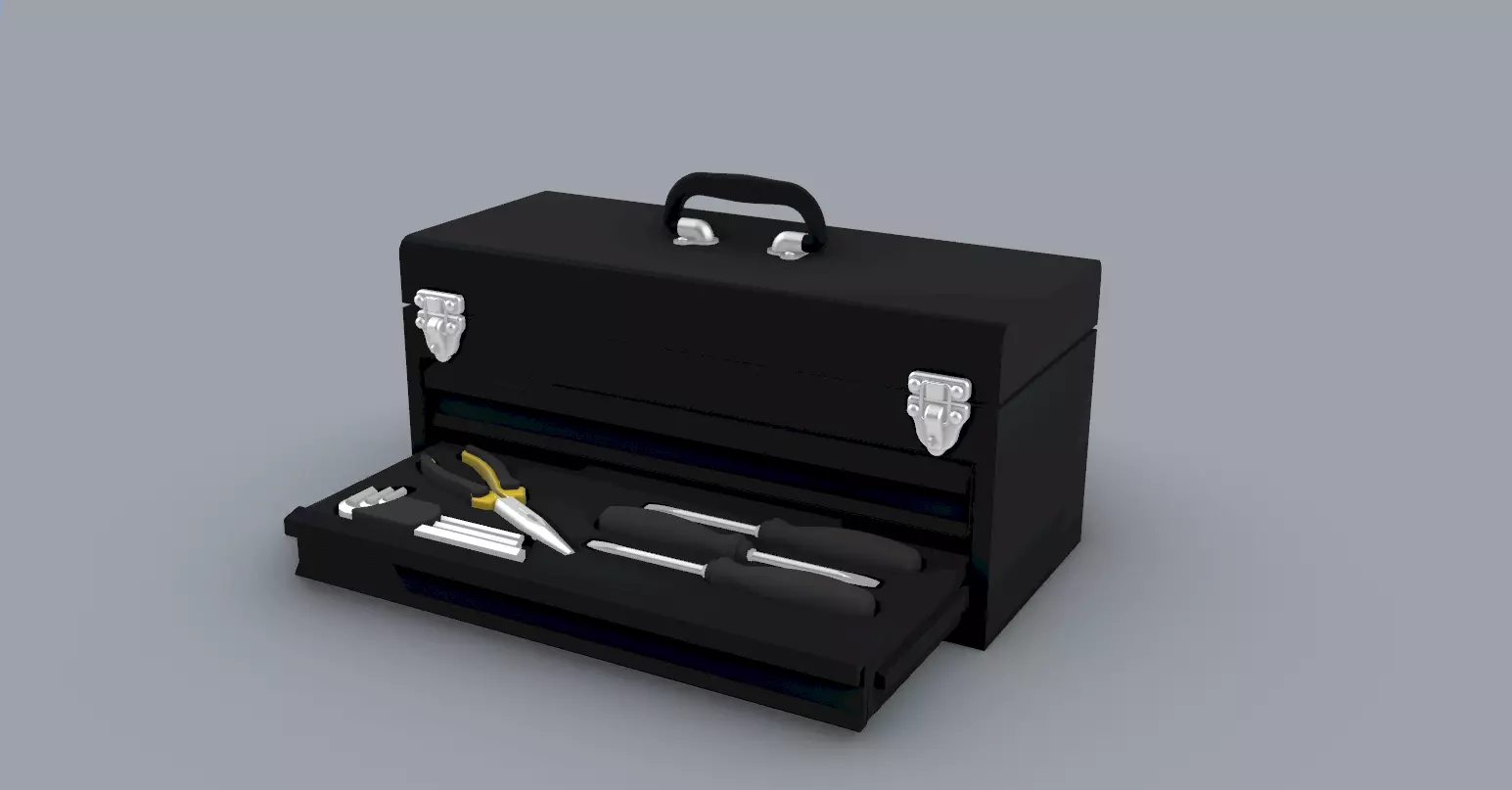 Toolbox With Tools PM 3D print model_0