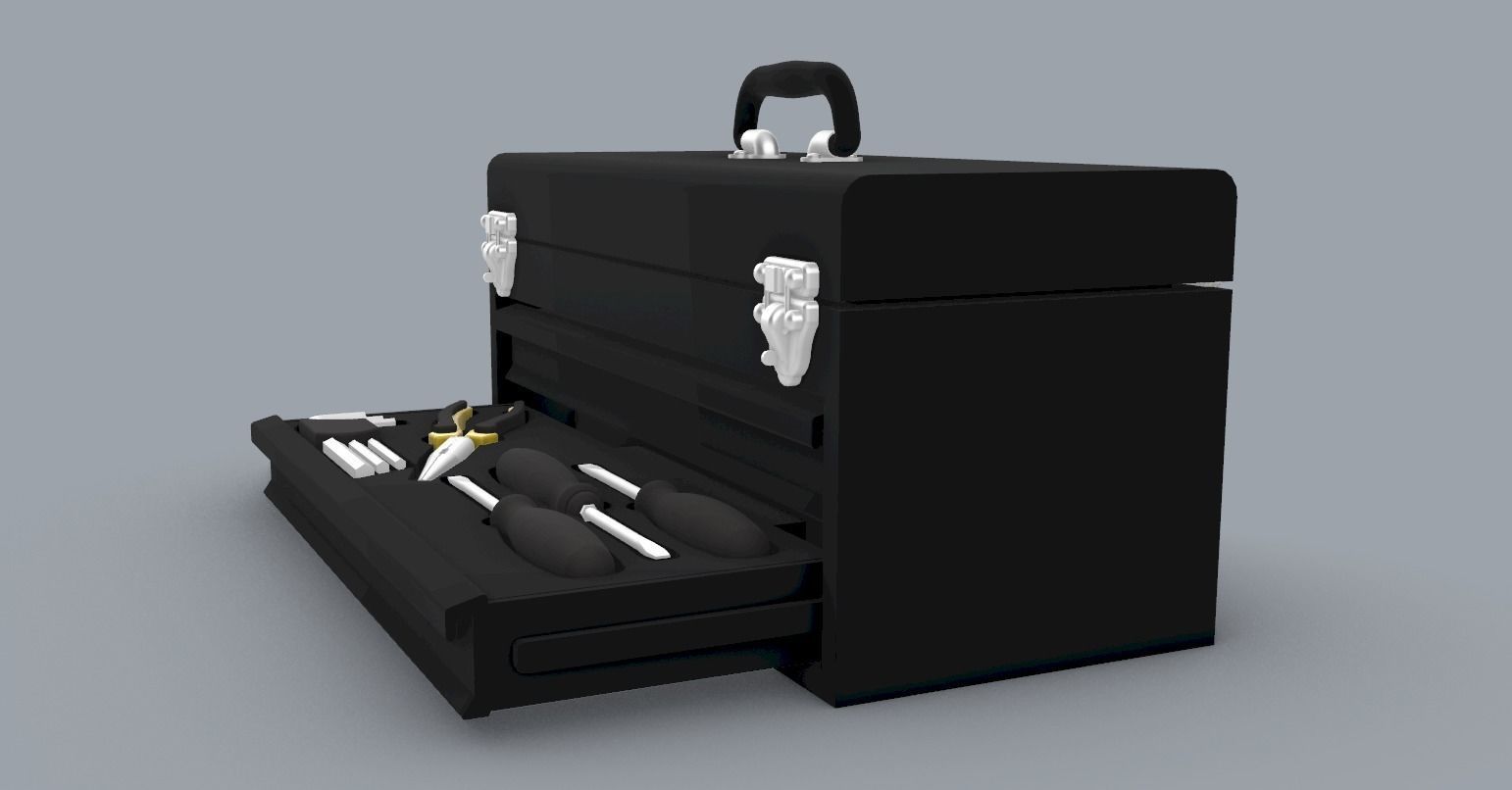 Toolbox With Tools PM 3D print model_10