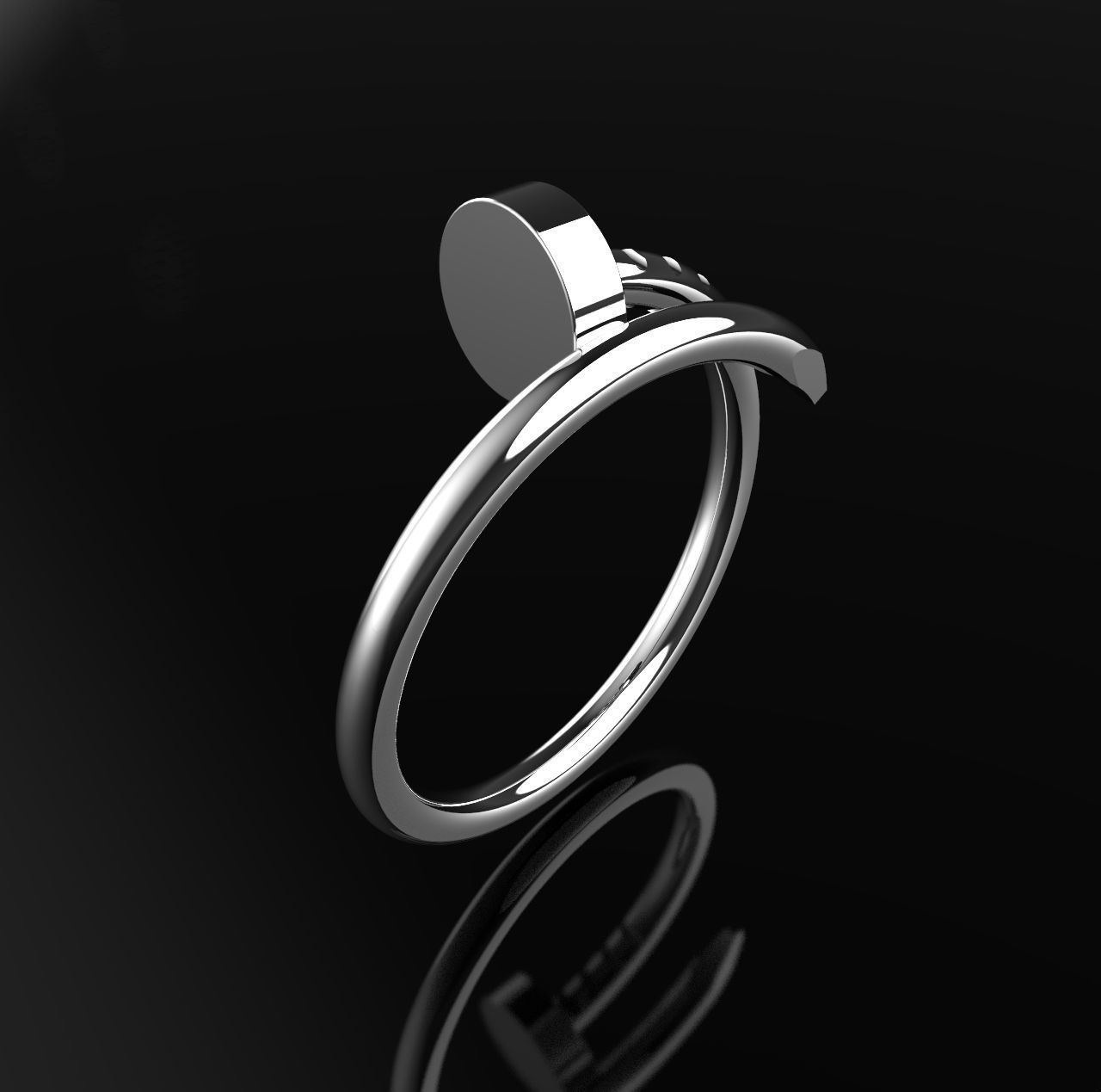 Ring JUSTE 2 3D print model_1