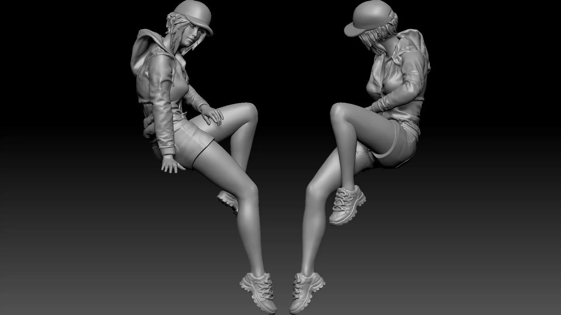 girl car 2 3D print model_0