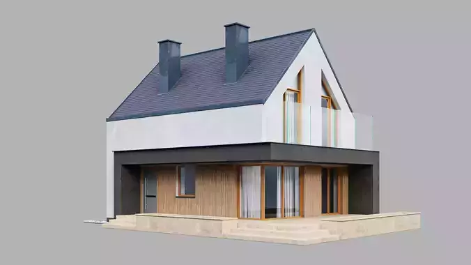 House 10 - residential building 3D model