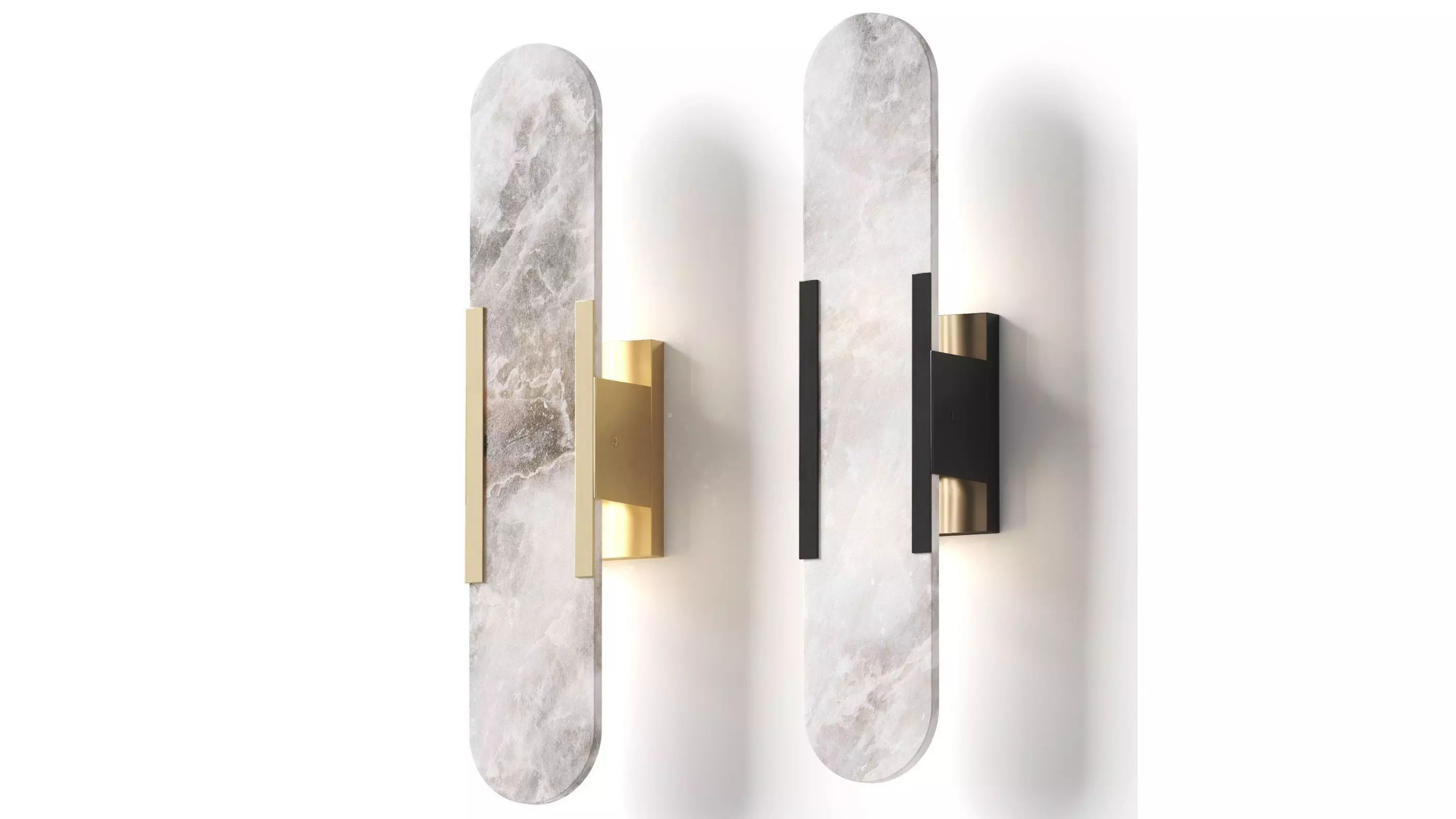 Marble Wall Light Alabaster Lamp Sconce - Etsy 3D model_0