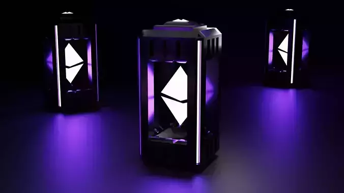 Ethereum Capsule Logo 3D model