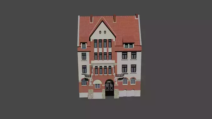 3D Model of Modern Urban Building