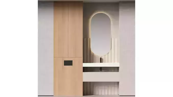Bathroom set 53 3D model