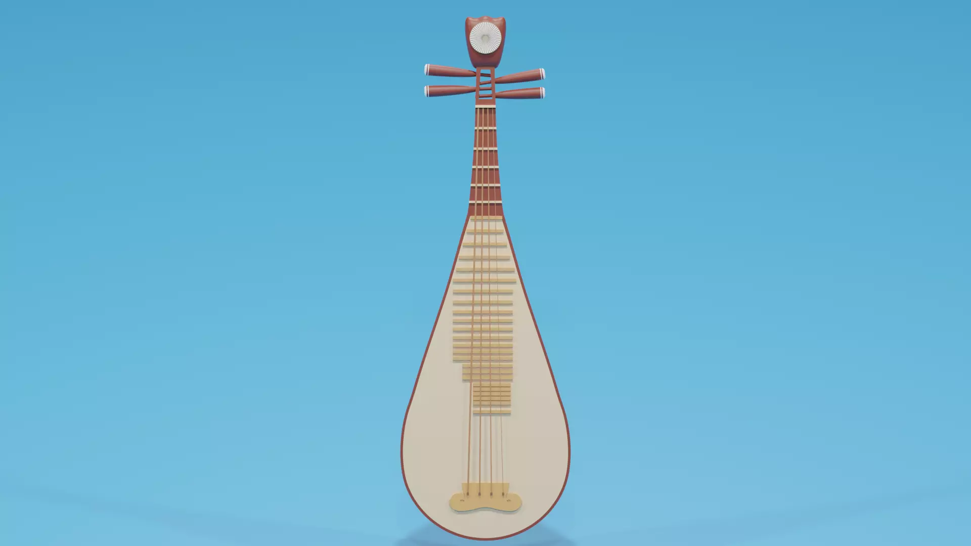 Chinese Instruments Pipa 3D model_0