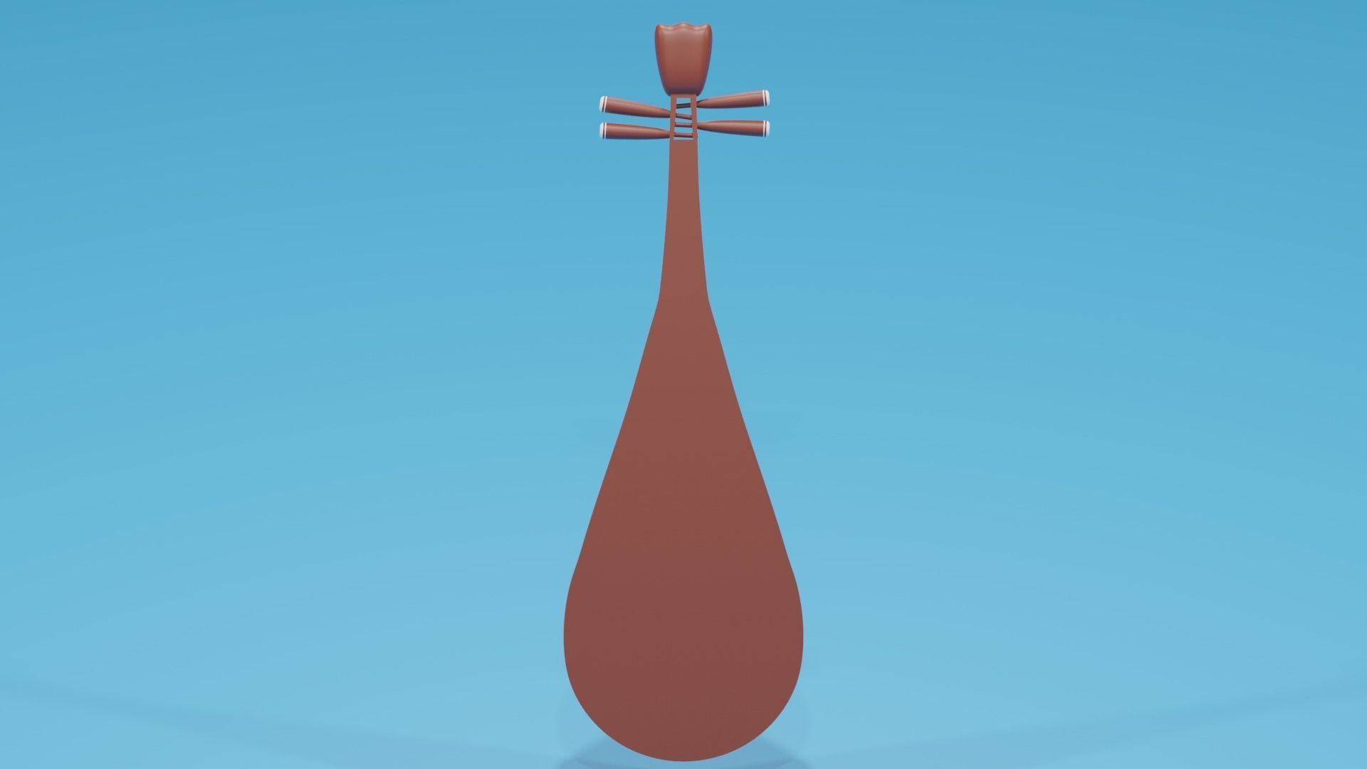 Chinese Instruments Pipa 3D model_6