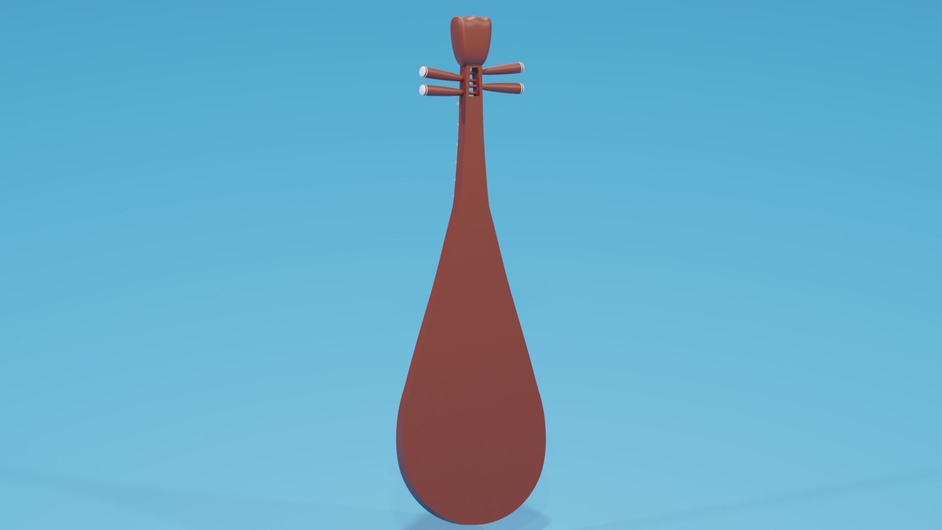 Chinese Instruments Pipa 3D model_5