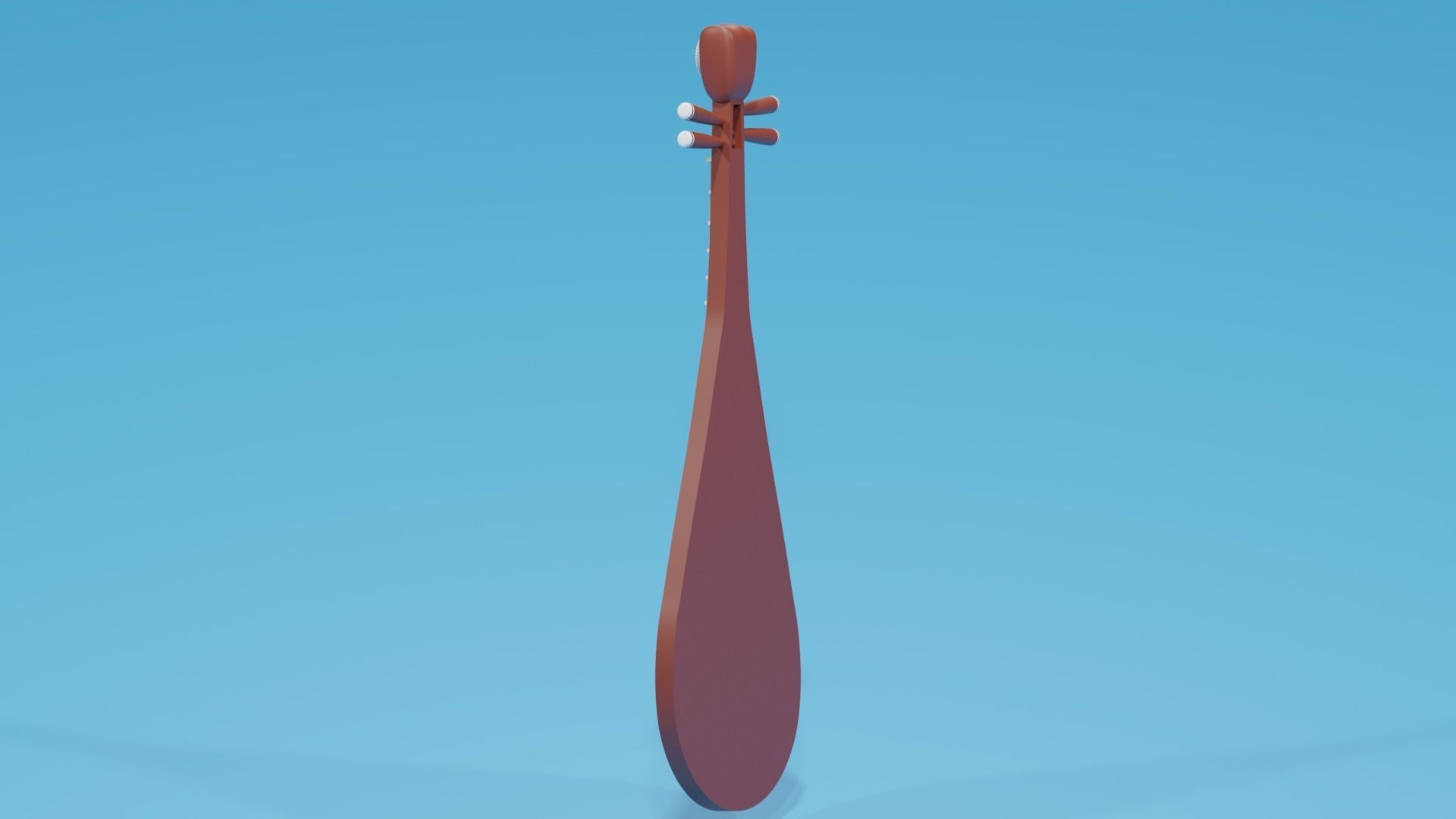 Chinese Instruments Pipa 3D model_4