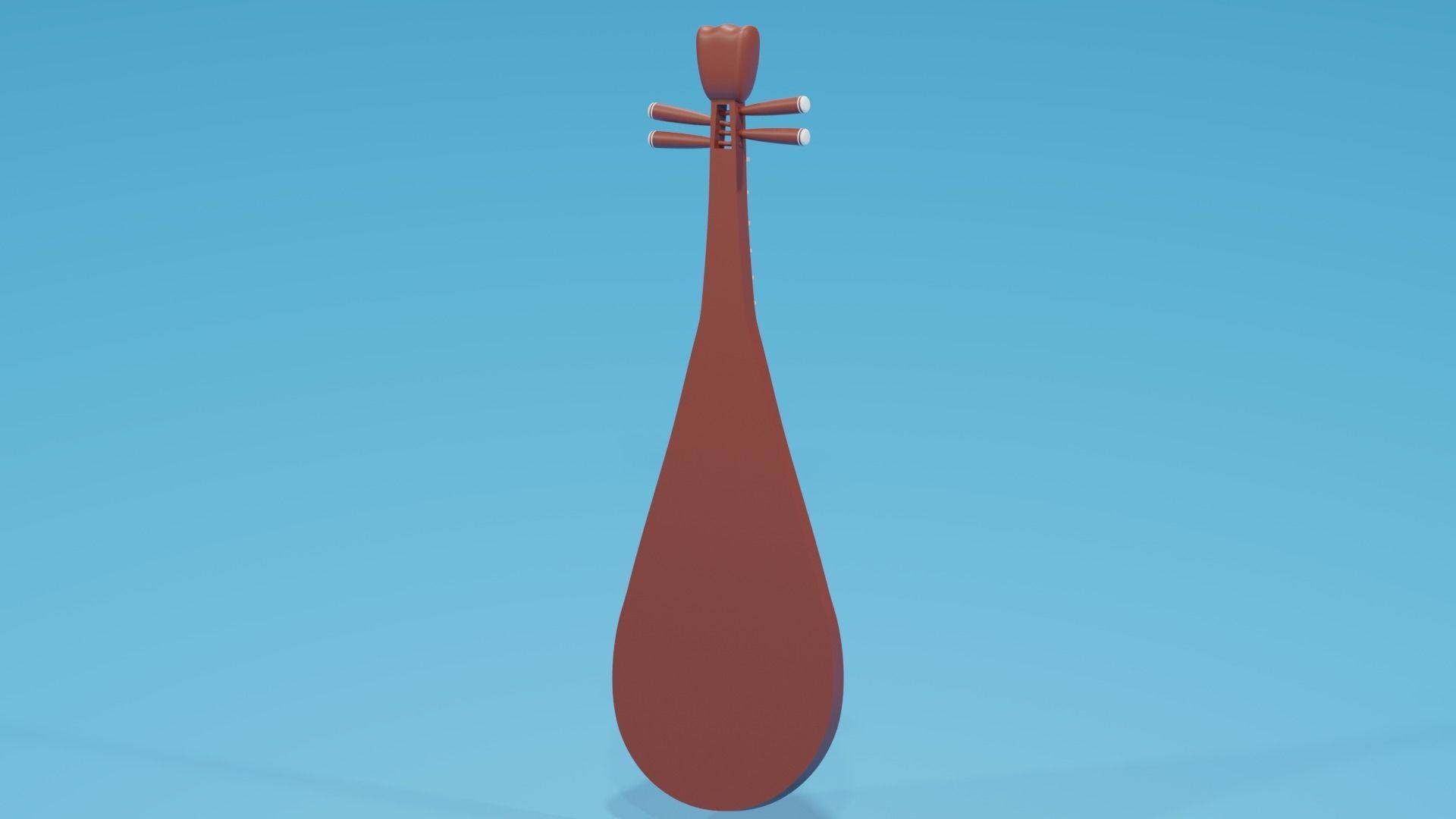 Chinese Instruments Pipa 3D model_7