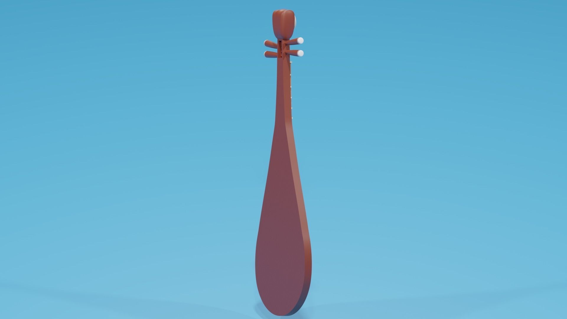 Chinese Instruments Pipa 3D model_8