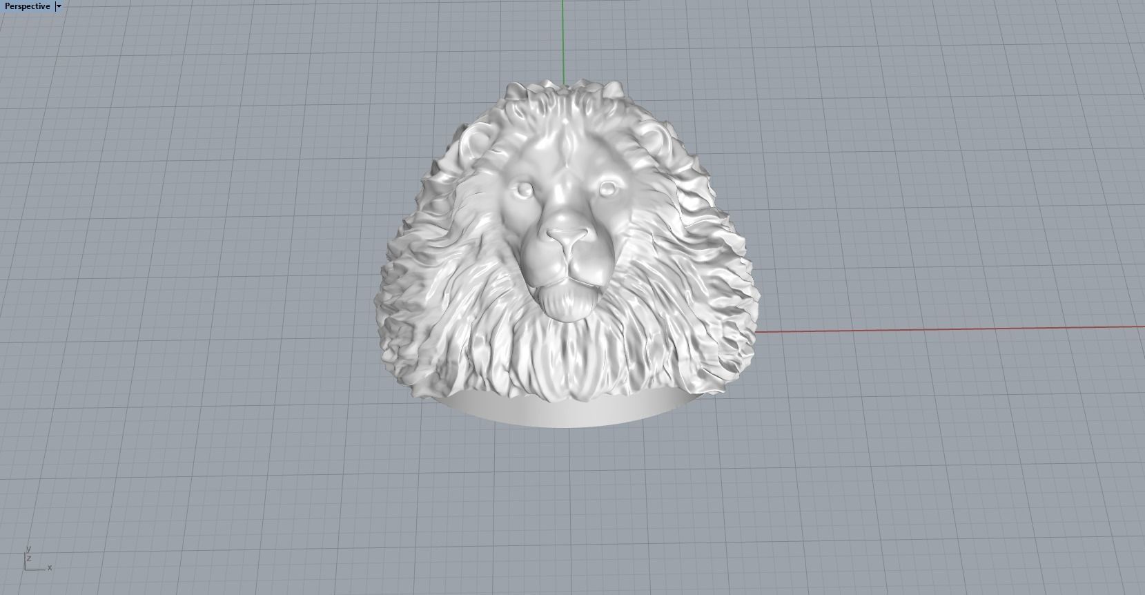 Lion ring 3D print model_17