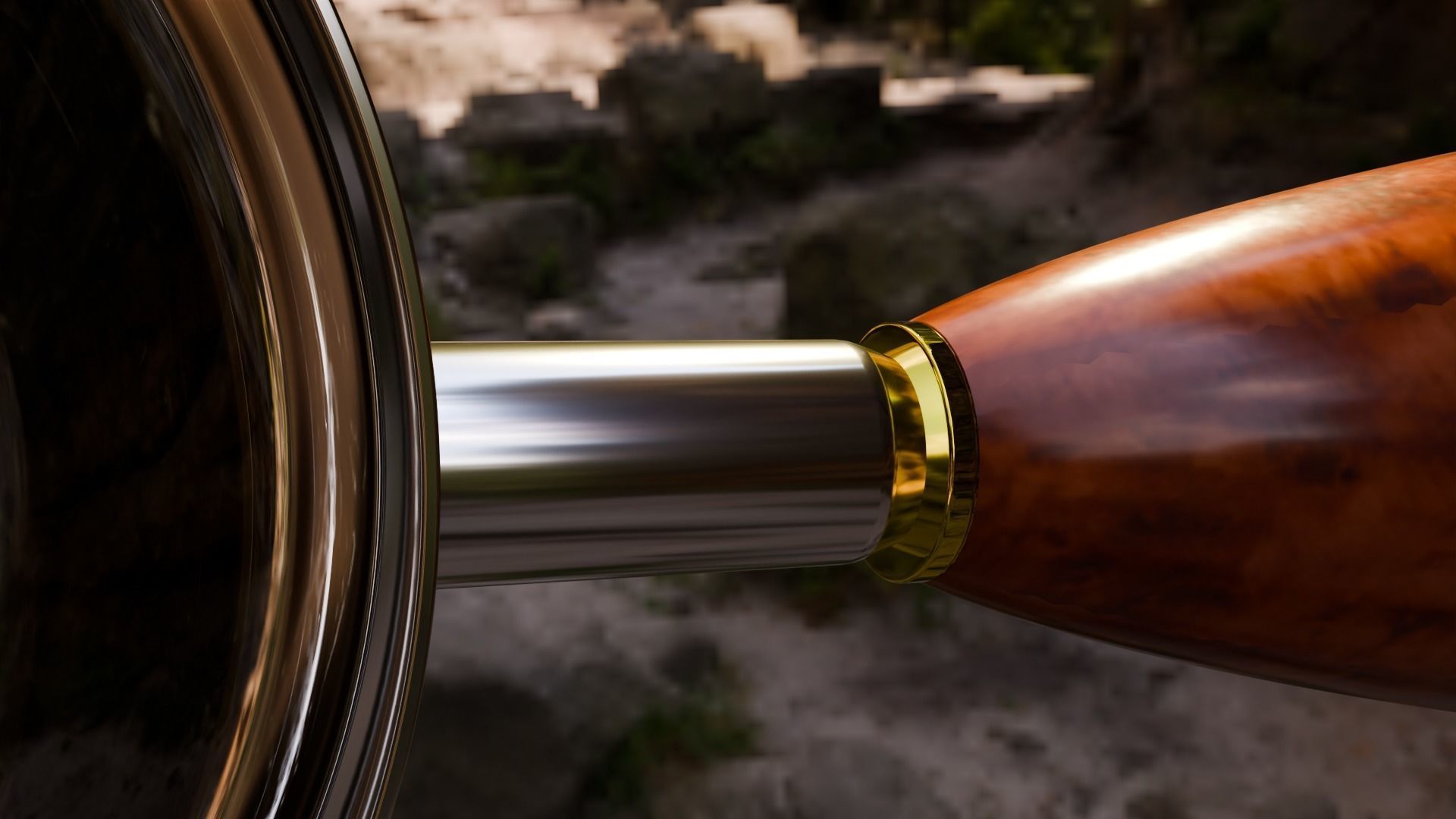 Magnifying Glass Free low-poly 3D model_4