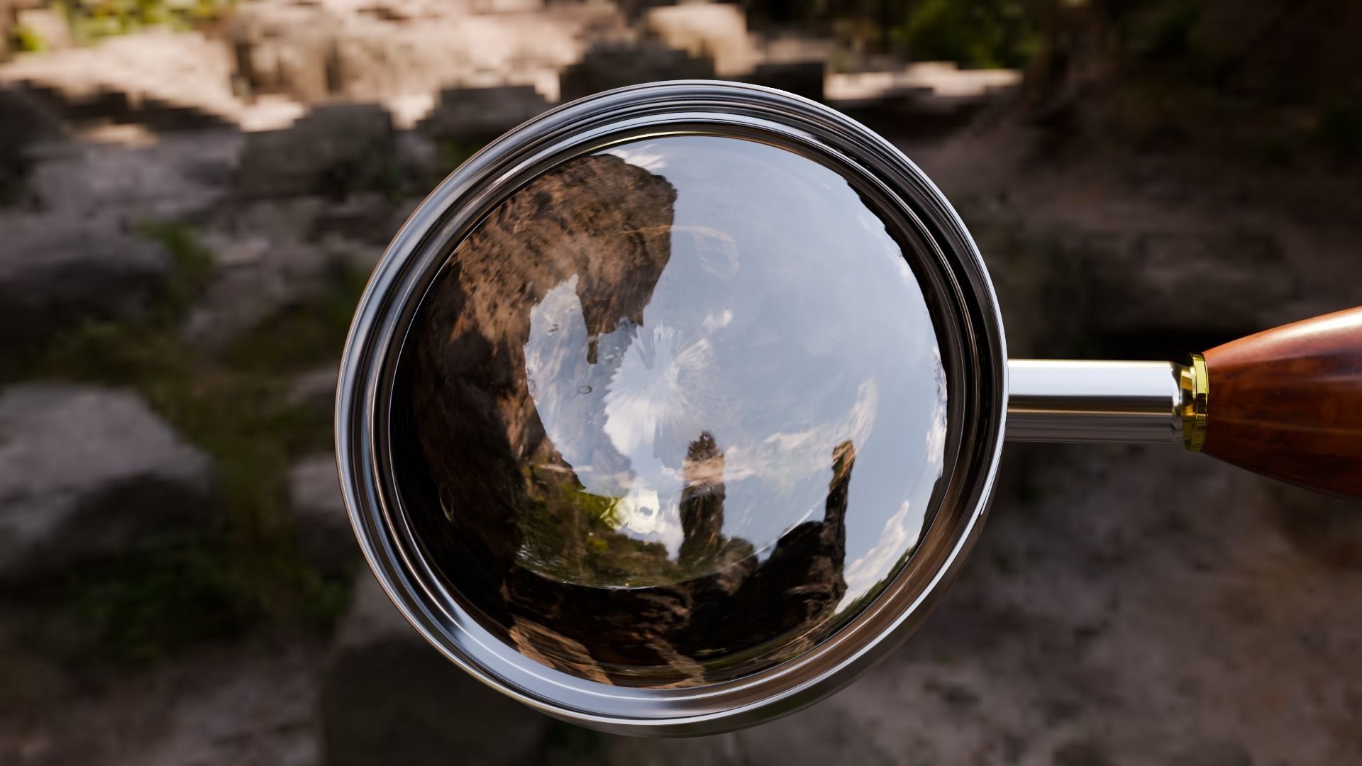 Magnifying Glass Free low-poly 3D model_5