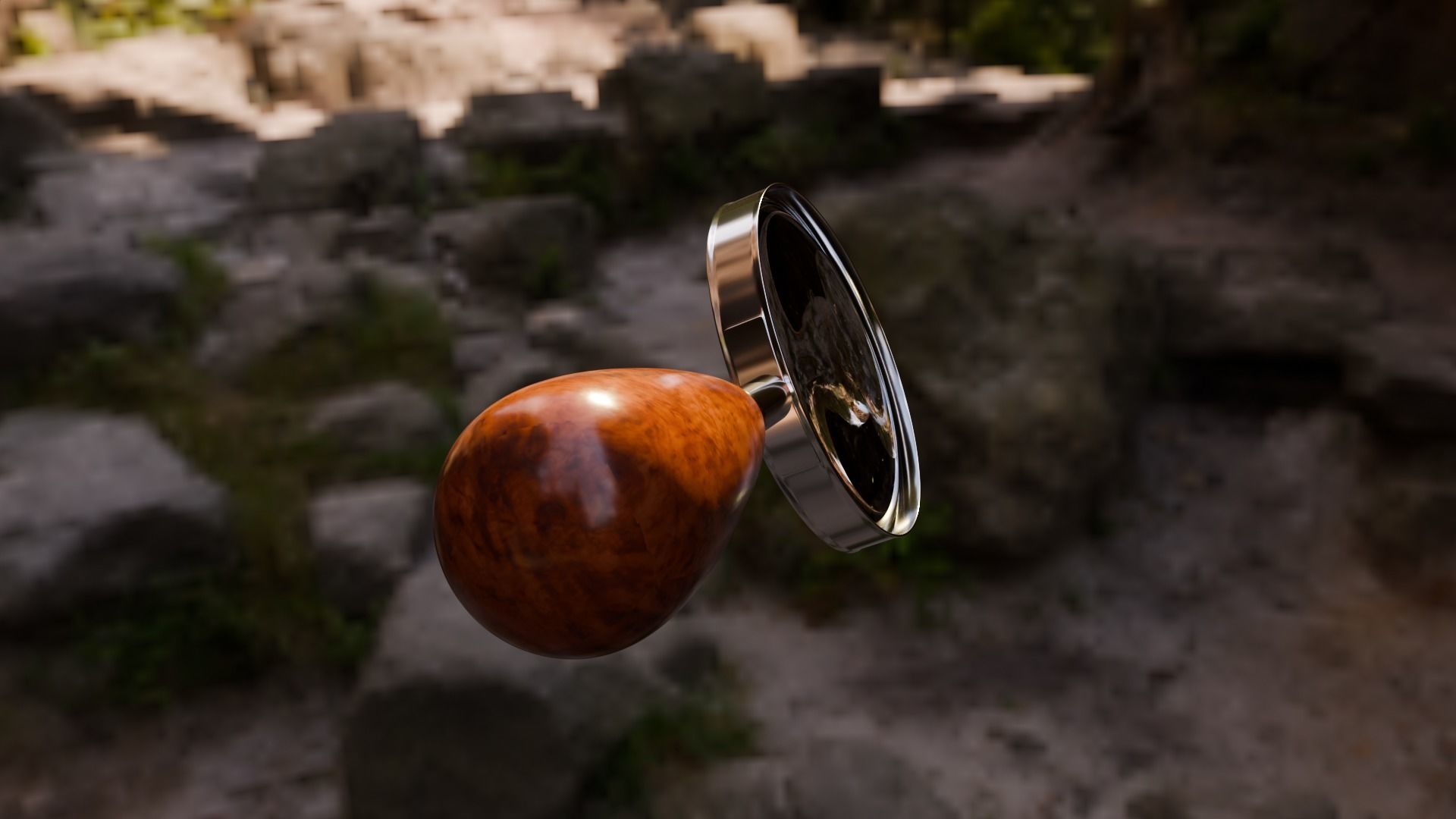 Magnifying Glass Free low-poly 3D model_2