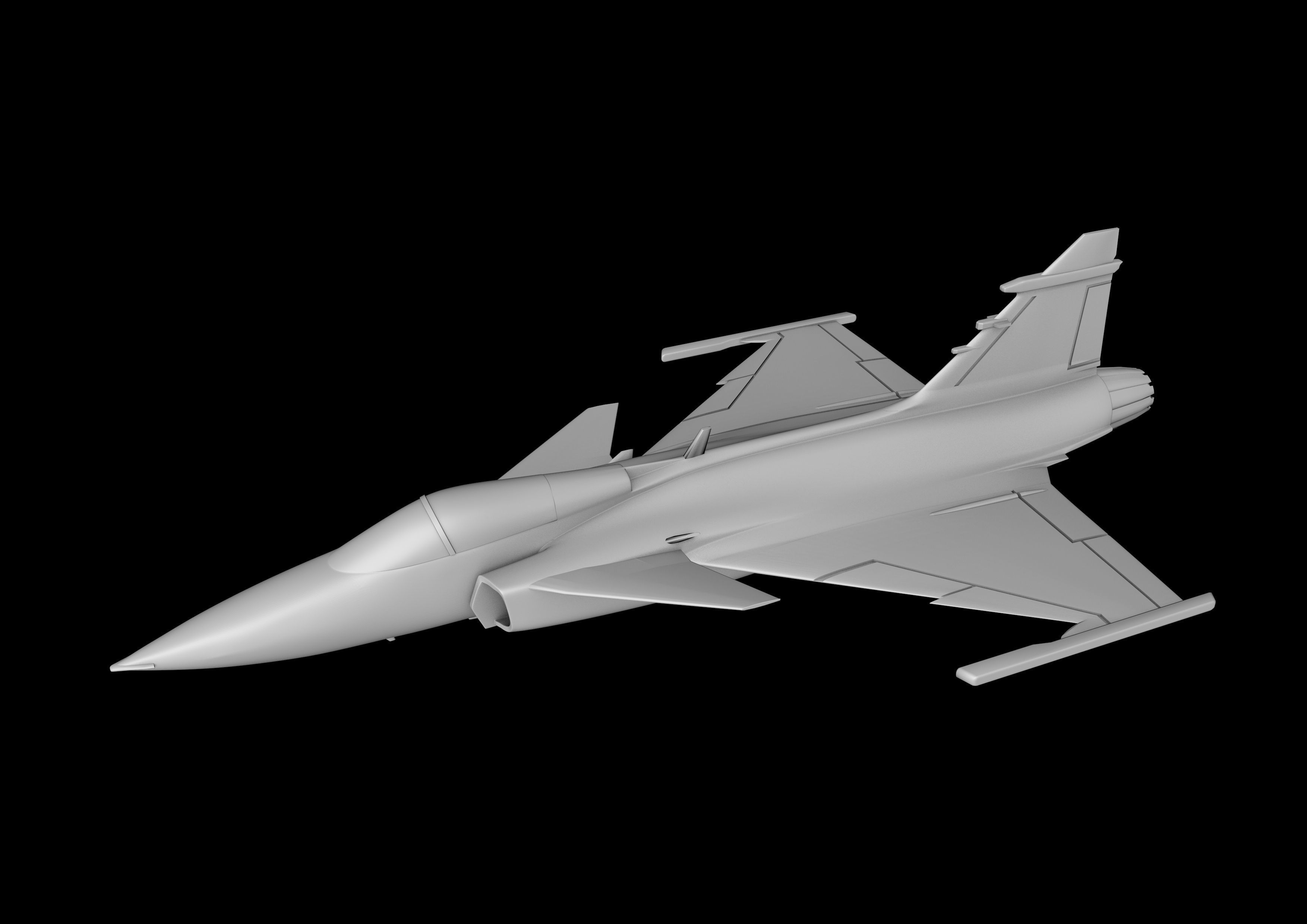 SAAB JAS GRIPEN 1-72 STL FILES OF 3D PRINT SCALE MODEL 3D print model_5