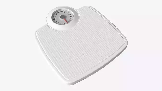 Mechanical Bathroom Weighing Scale 3D model