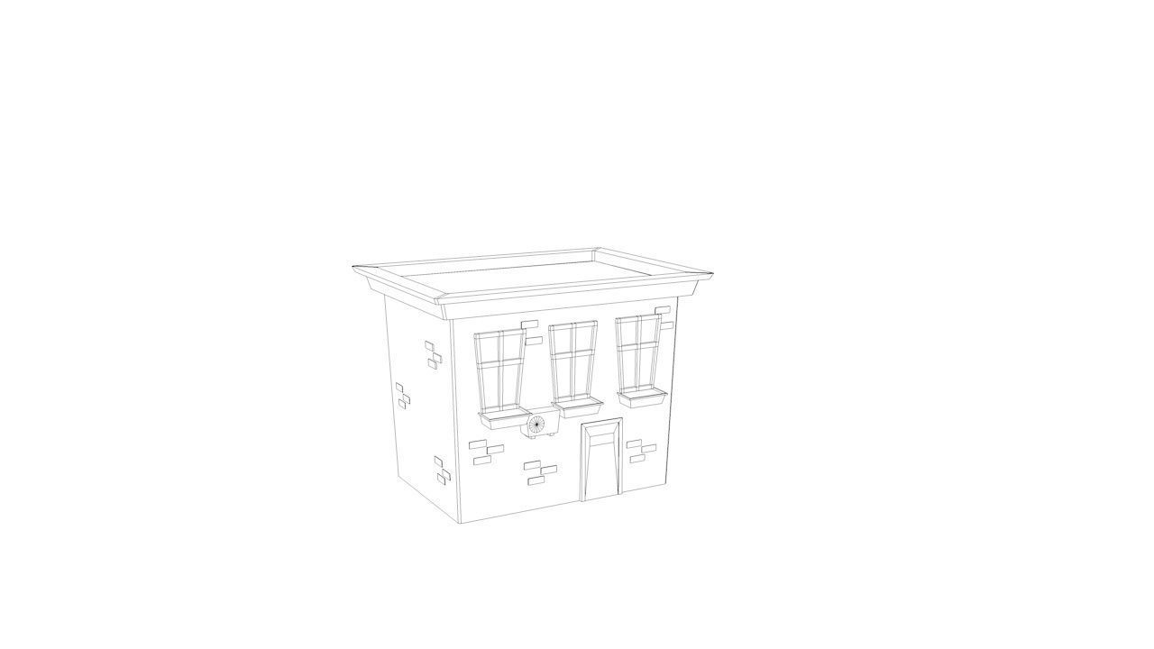 Cartoon Lowpoly Builds Low-poly 3D model_14