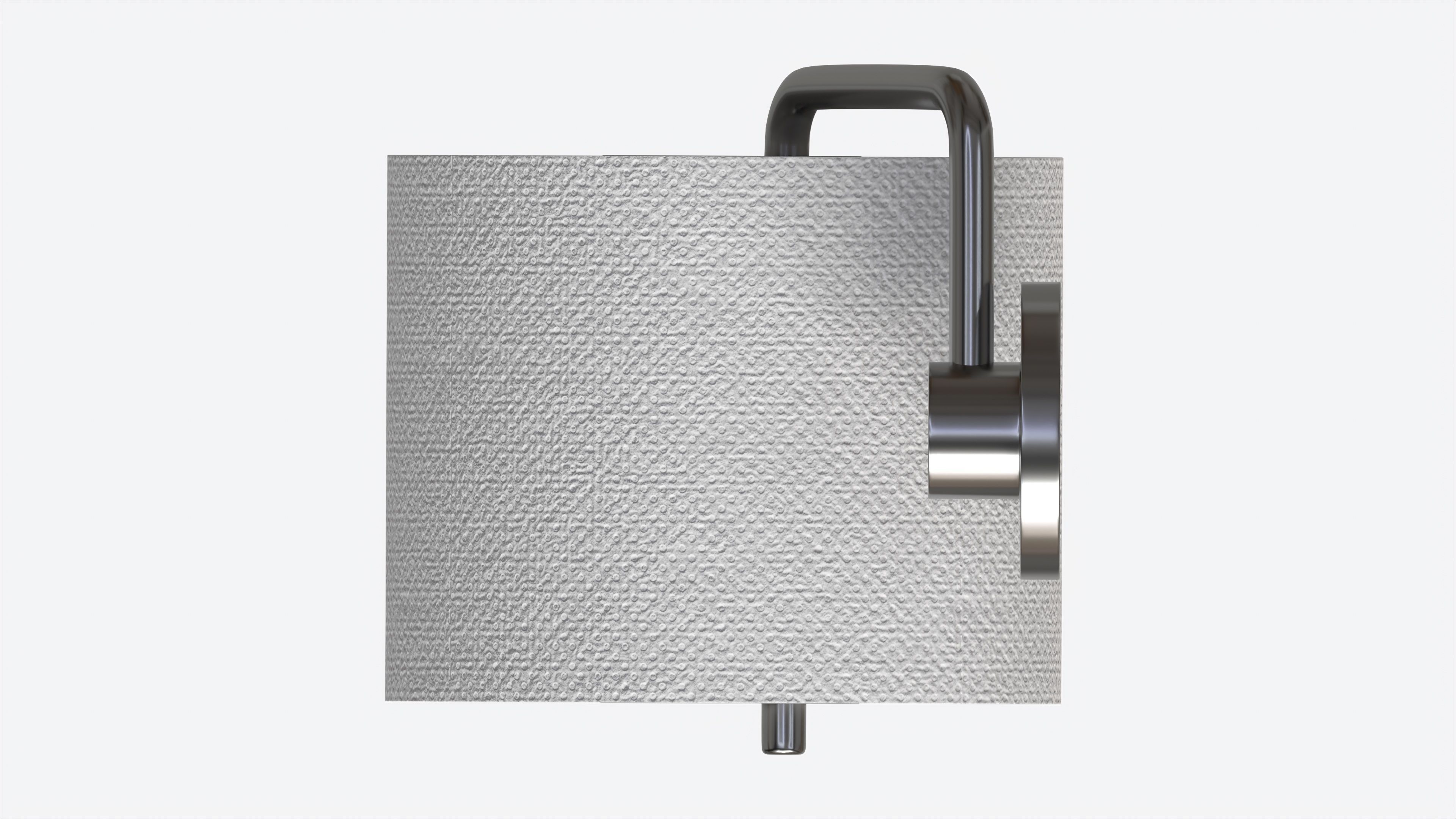 Toilet Paper Roll on Wall Mount 01 3D model_5