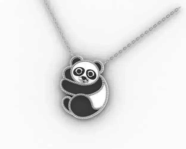 panda pendant 3D print model